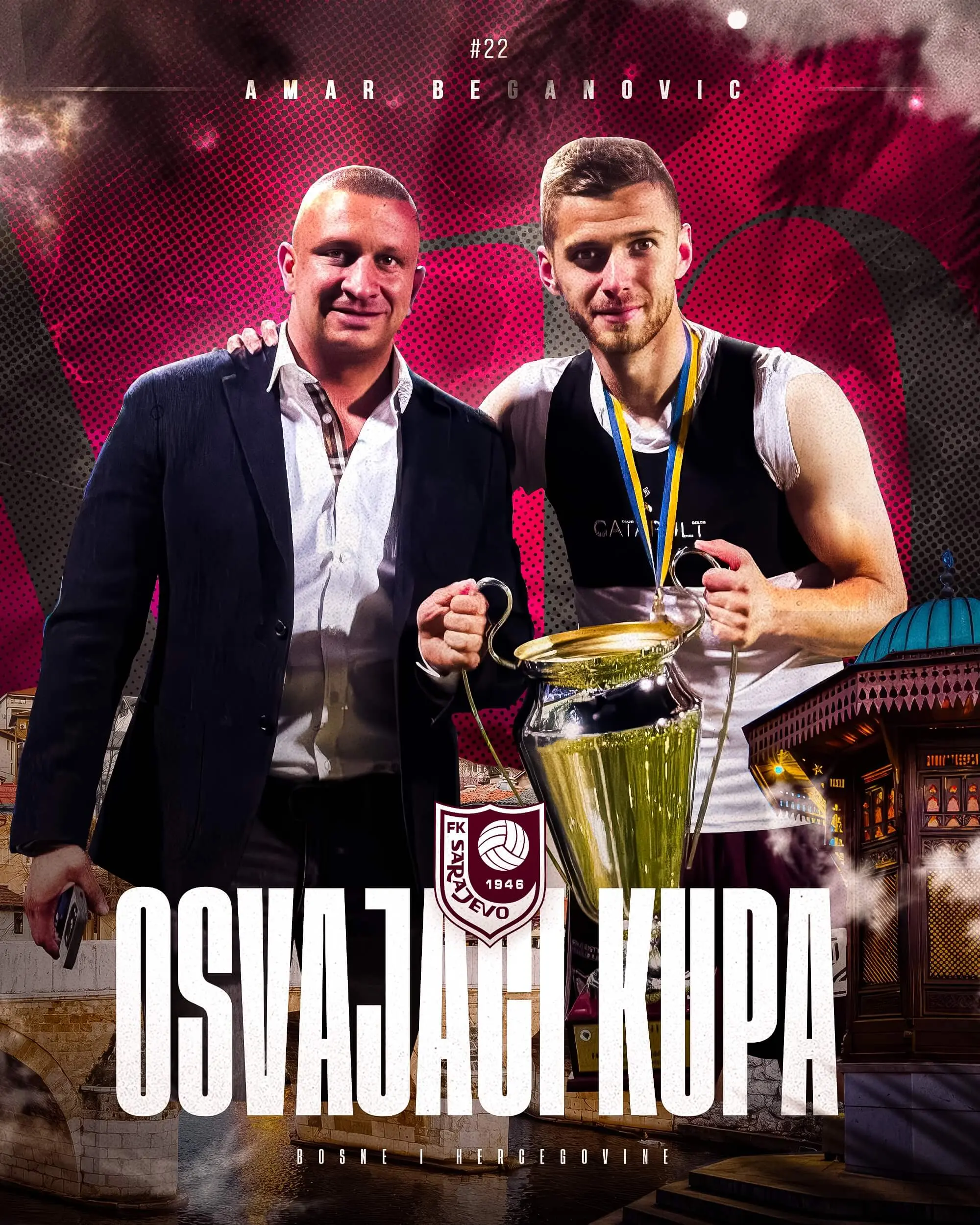 Professional sports social media post design by Field Focus