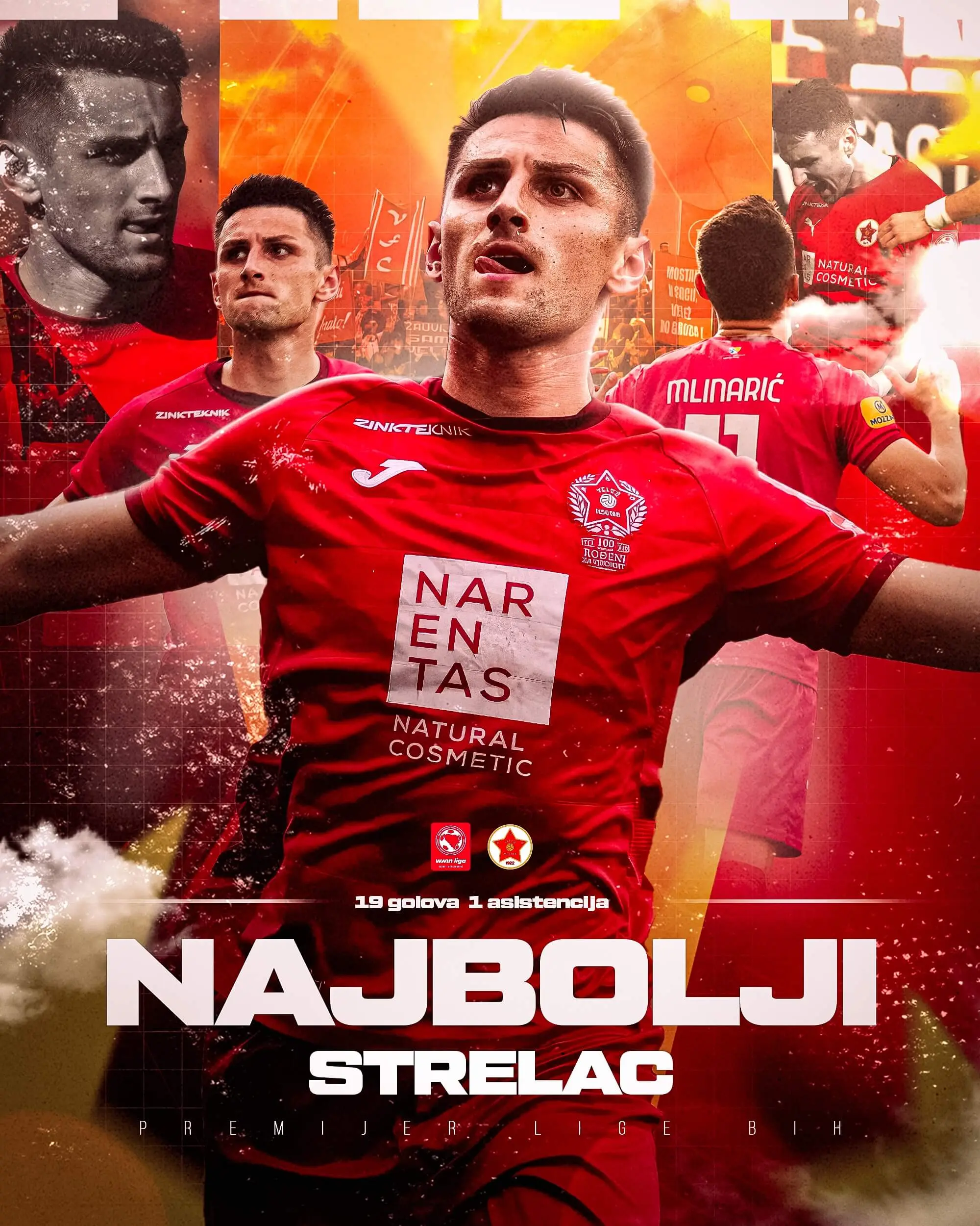 Engaging athlete marketing graphics for social platforms